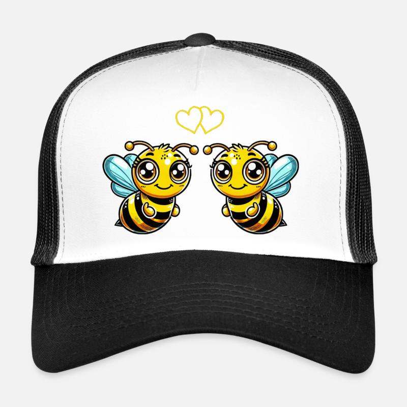 biene cartoon comic love Trucker Cap