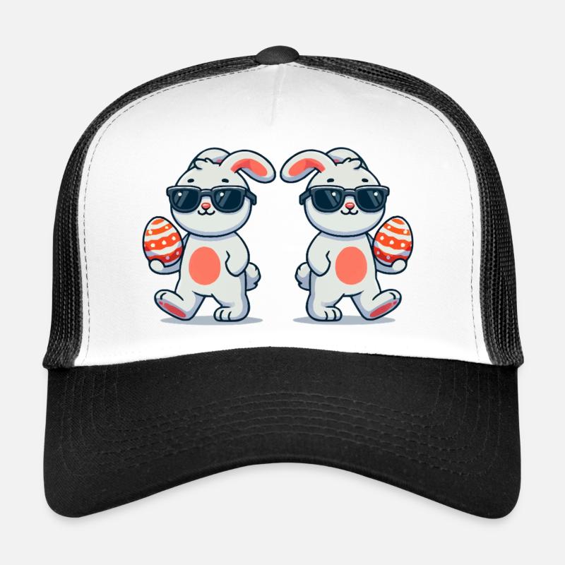 Lapin de Pâques Pâques 2 Casquette trucker 