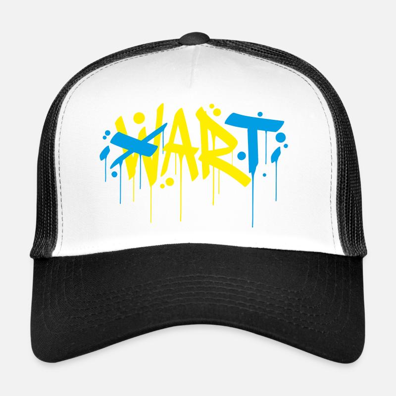Art War Peace Make art not war Trucker Cap