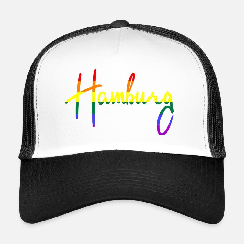 Hamburg - Regenbogen - Regenbogenfarben Trucker Cap