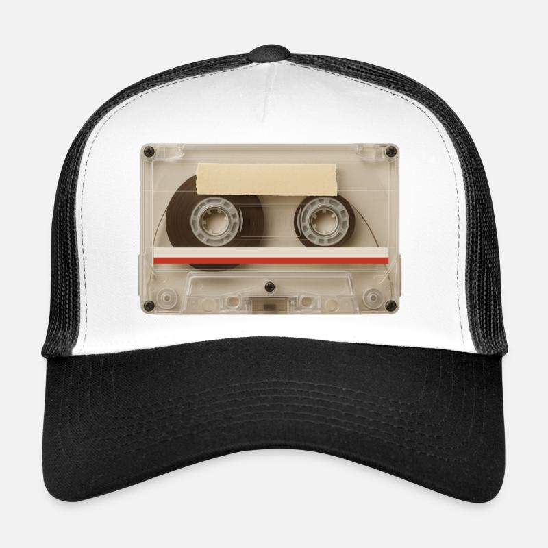 Transparente Kassette – Retro Mixtape Trucker Cap