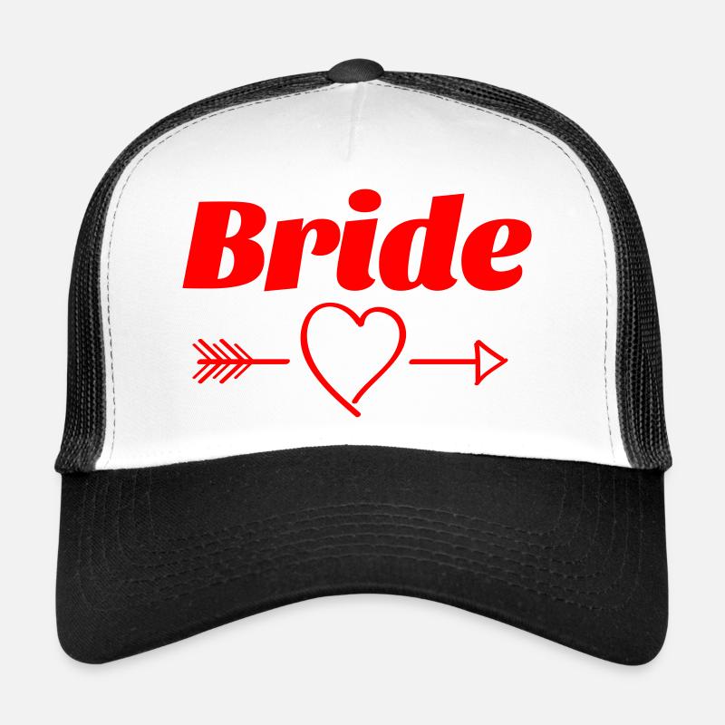 Bridal Heart Arrow Design Trucker Cap