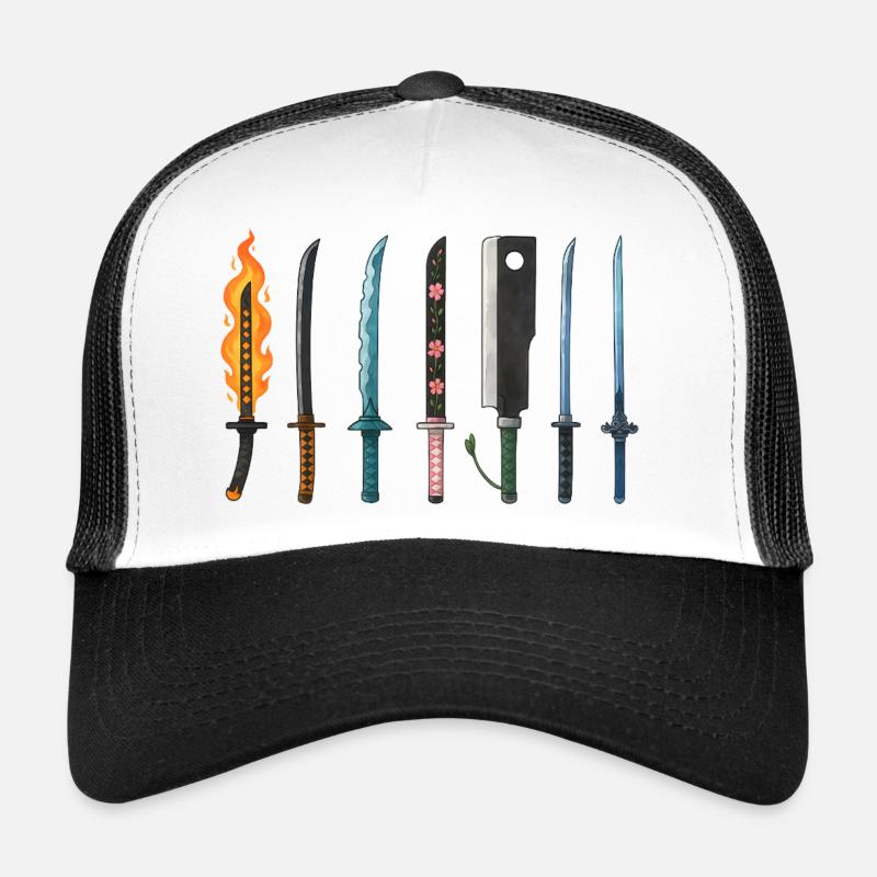 Anime Schwerter Sammlung Design Trucker Cap