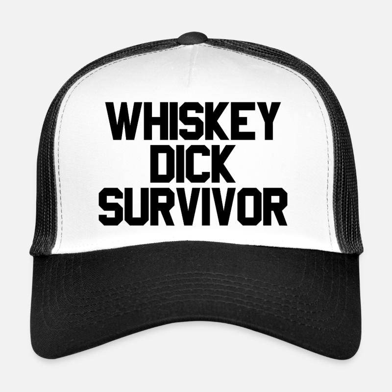 Whiskey Dick Survivor Schmutziger Humor Frech Drec Trucker Cap