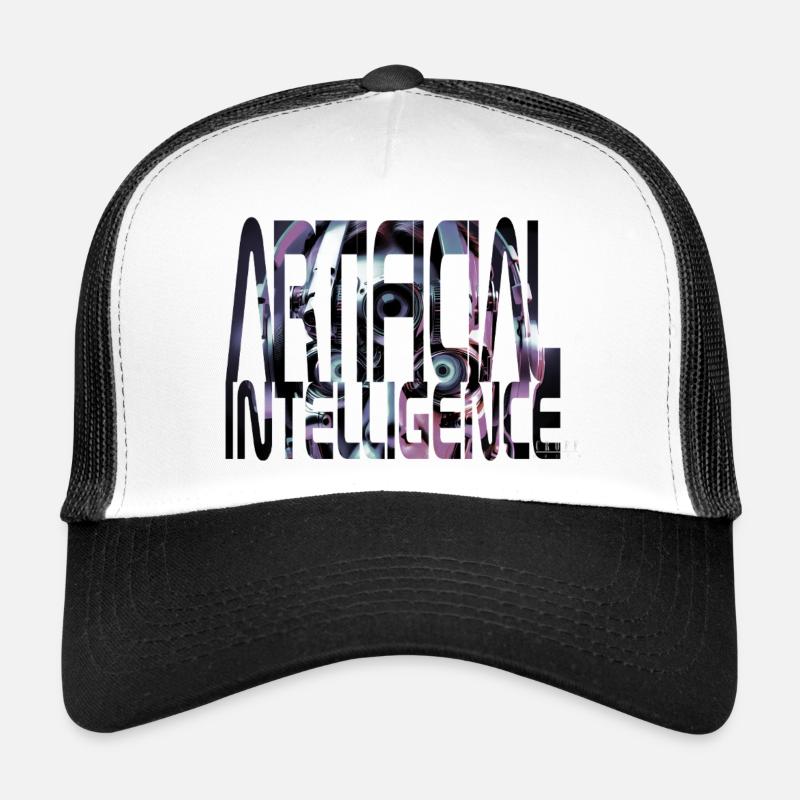 Intelligence artificielle - Casquette trucker - blanc/noir