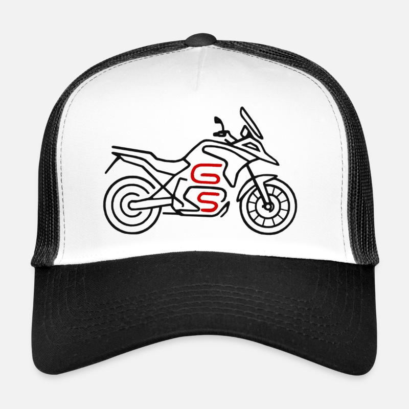 Motorcycle GS black red - Trucker Cap - white/black