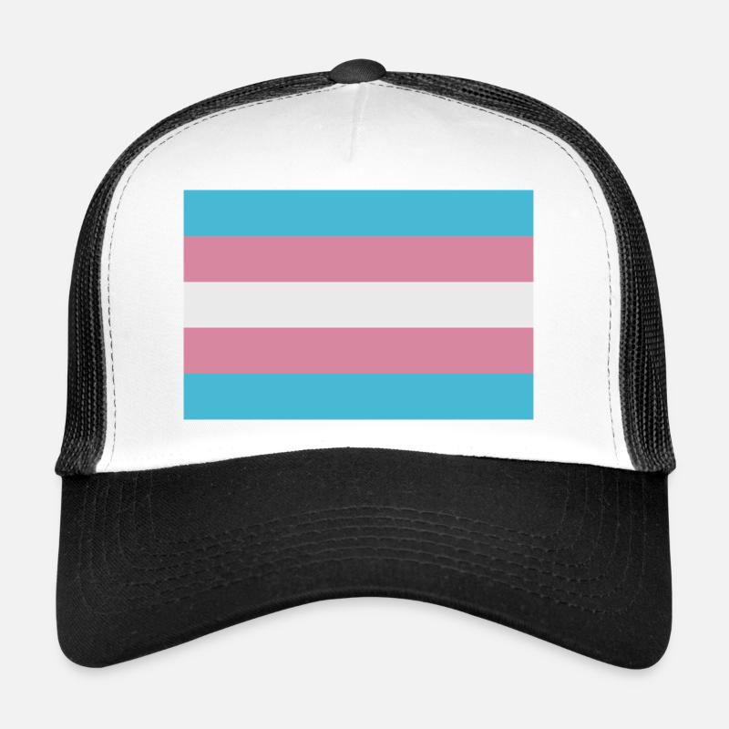 Trans flag Trucker Cap