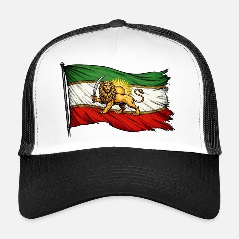 Drapeau de la Perse et de l’Iran Casquette trucker 