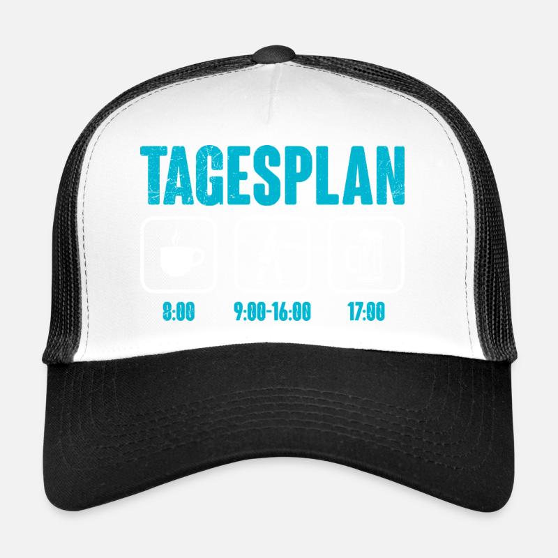 Briefträger TAGESPLAN Paketzusteller Lustig Trucker Cap