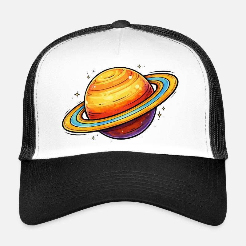 Planète Saturne Casquette trucker 