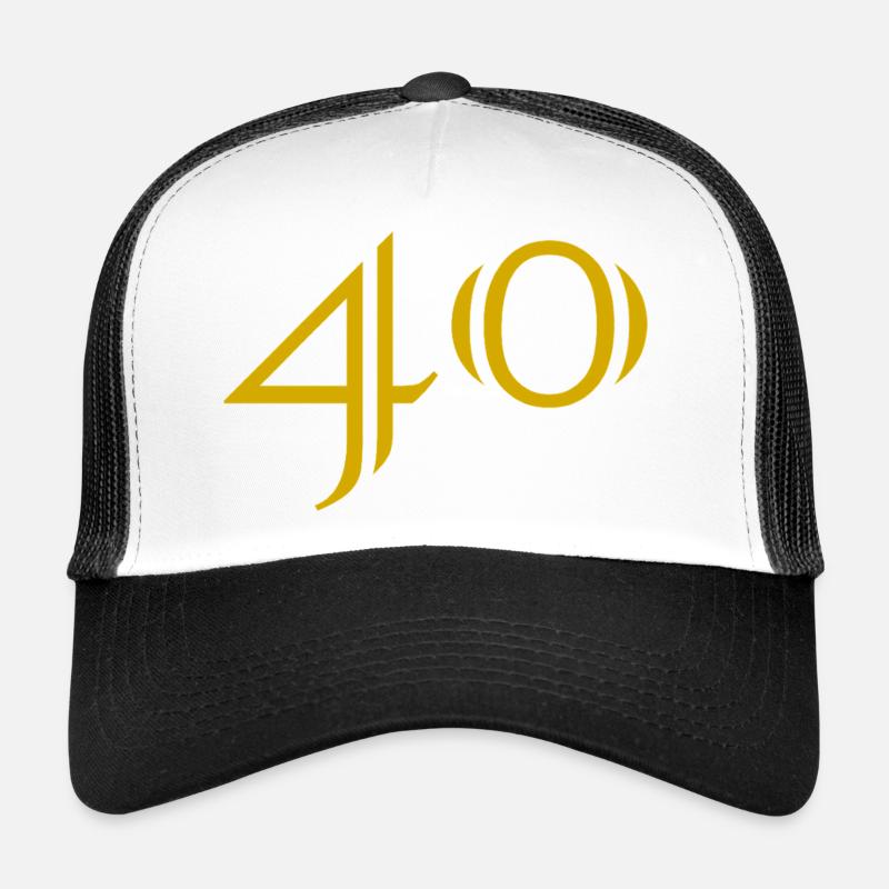 40. 40 ANS. 40e ANNIVERSAIRE. ANNIVERSAIRE 40 ANS. Casquette trucker 