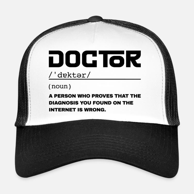 Definition Lustiger Doktor – Humor-Doktor Trucker Cap