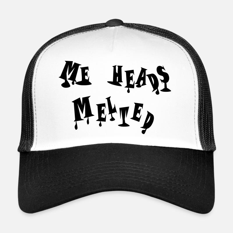 Meine Köpfe sind dahingeschmolzen - Trucker Cap - Weiß/Schwarz