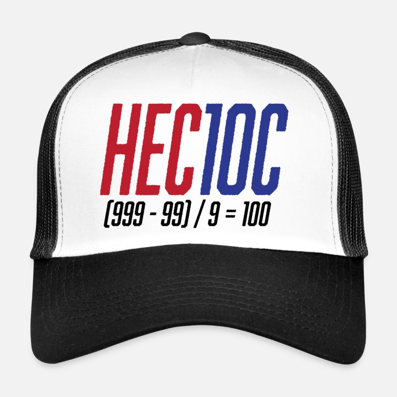 Jeu d’arithmétique mentale hectoc, mathématiques Casquette trucker 