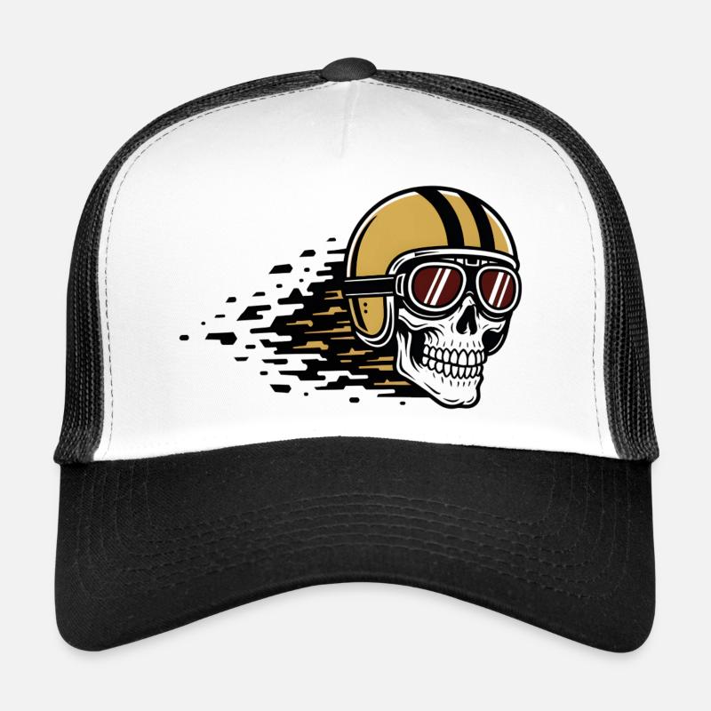 Skull Bicycle VTT VTT Conception de VTT Casquette trucker 
