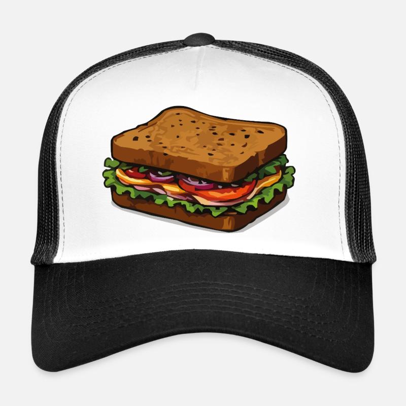 Illustration de sandwich Casquette trucker 