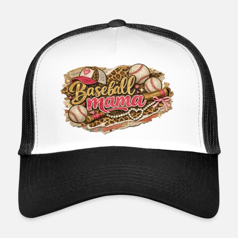 Baseball Mama Léopard - Style Western Grunge Casquette trucker 