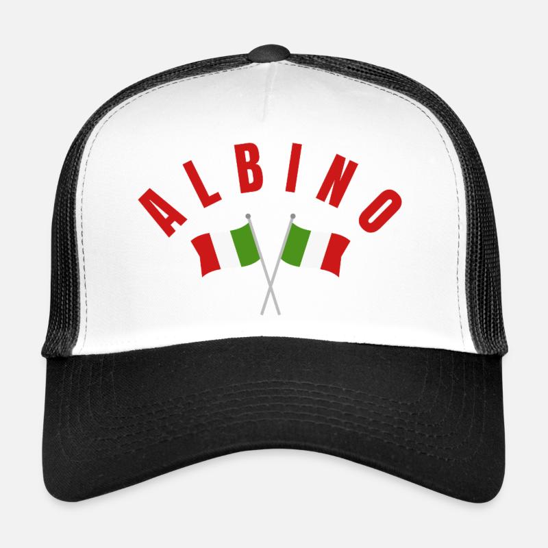Drapeaux italiens albinos Casquette trucker 