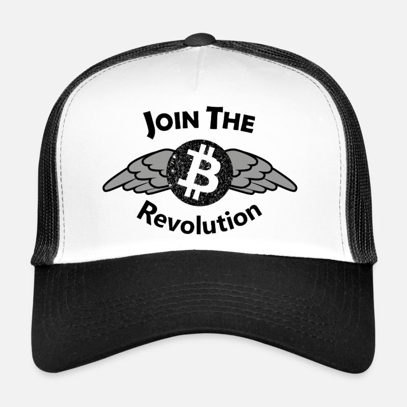 Motif de l’aile Bitcoin Casquette trucker 