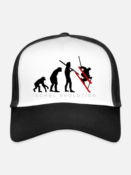 Ischgl Ski Evolution - Casquette trucker  - blanc/noir - Devant