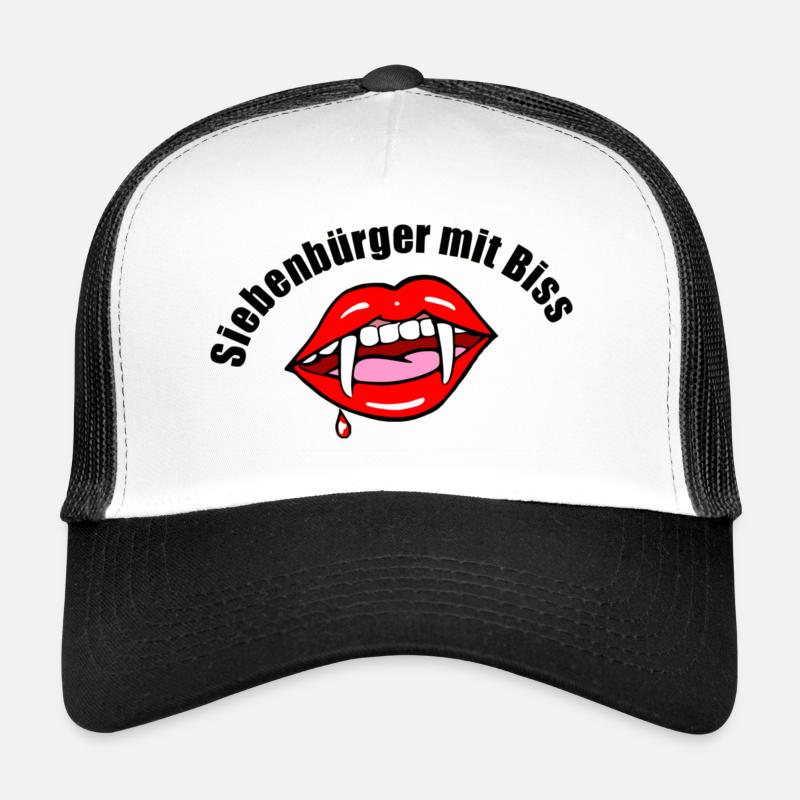Siebenbürger mit Biss - Trucker Cap - Weiß/Schwarz