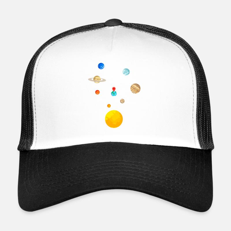 You are here Solar System - Trucker Cap - white/black