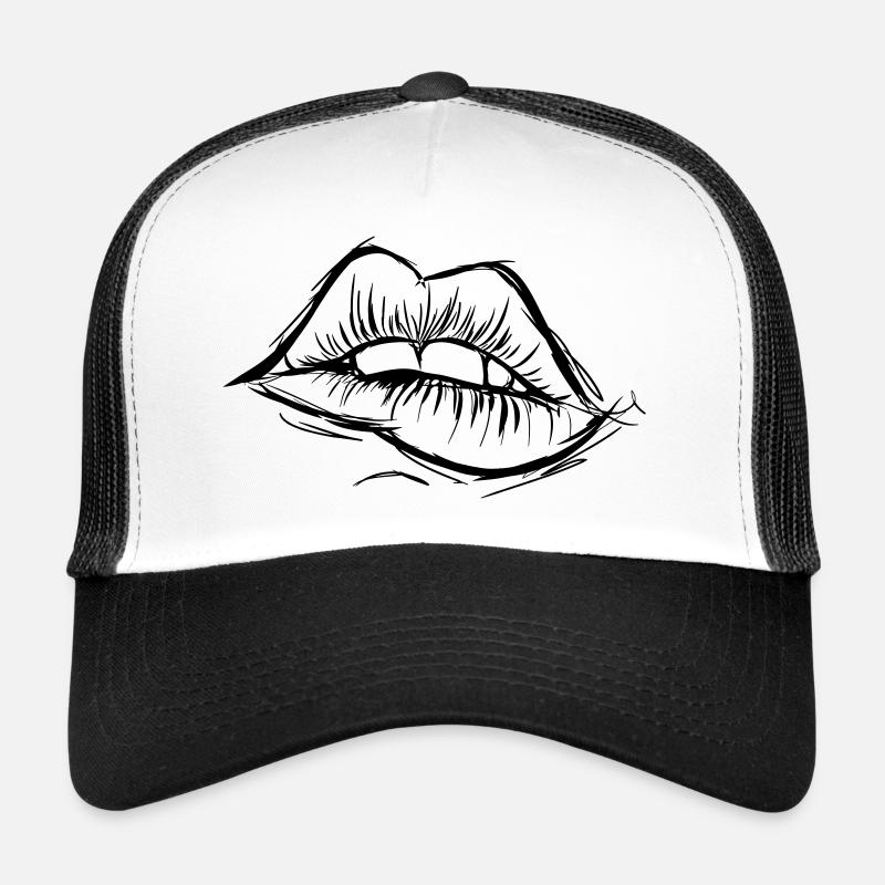 Sexy lips to fall in love with, gift idea Trucker Cap