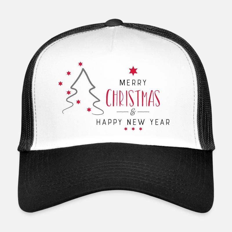 Weihnachten - Trucker Cap - Weiß/Schwarz