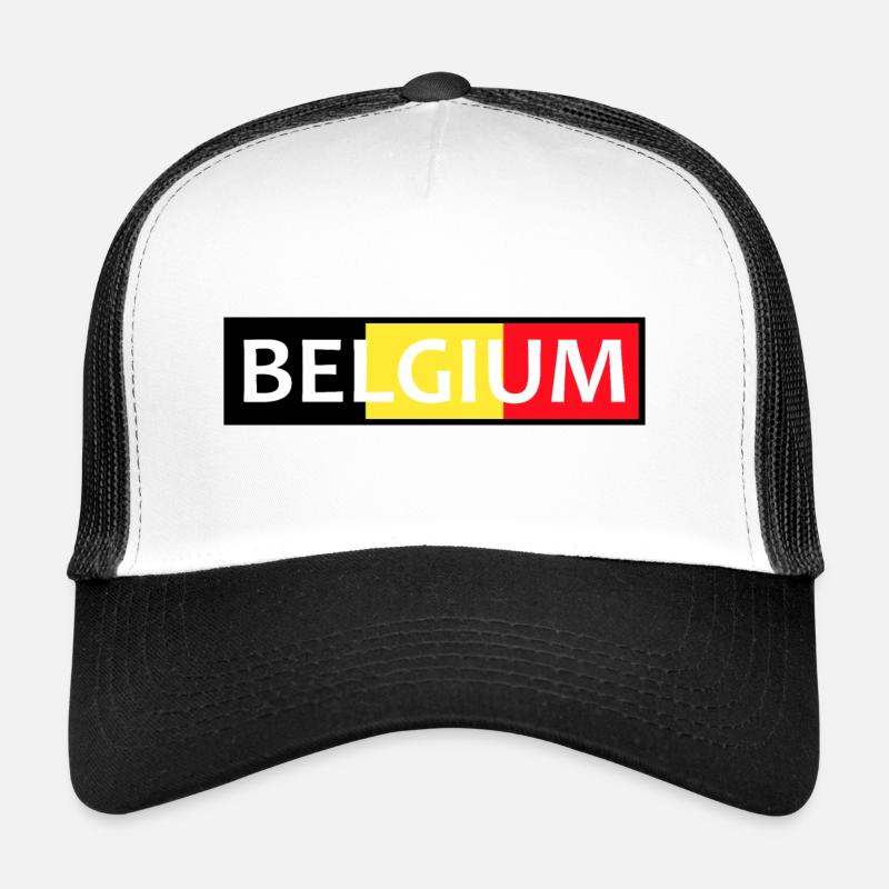 Drapeau de la Belgique Casquette trucker 