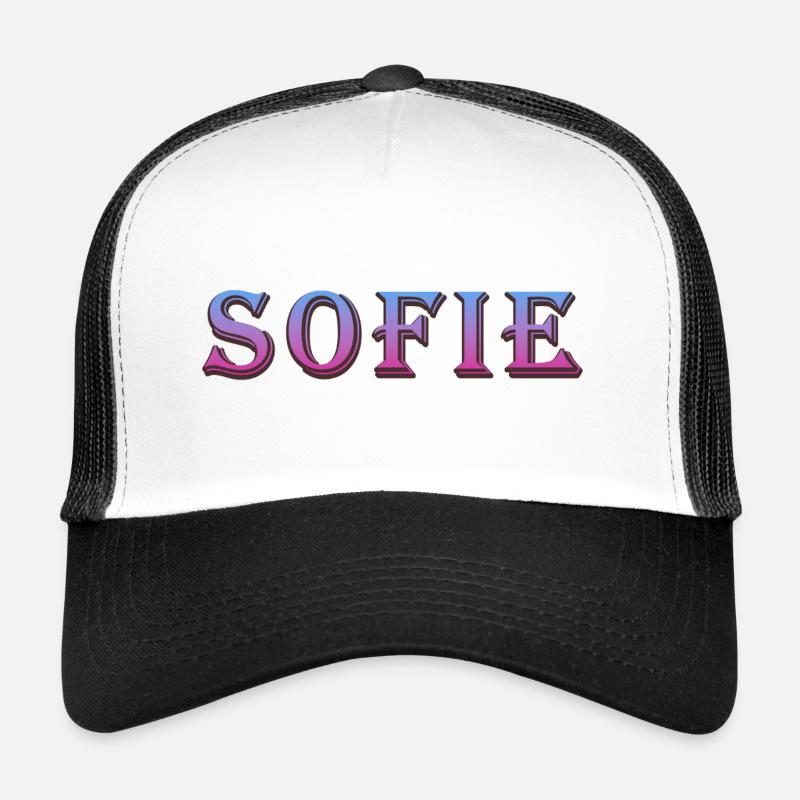 Farbenfroher 3D-Text mit Glitzereffekt Trucker Cap