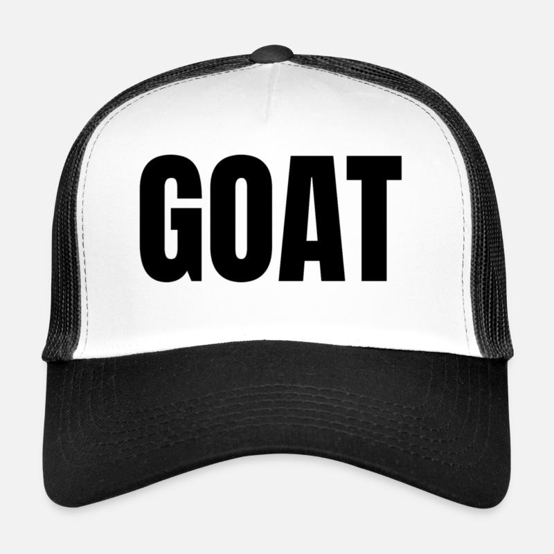 GOAT - Casquette trucker  - blanc/noir