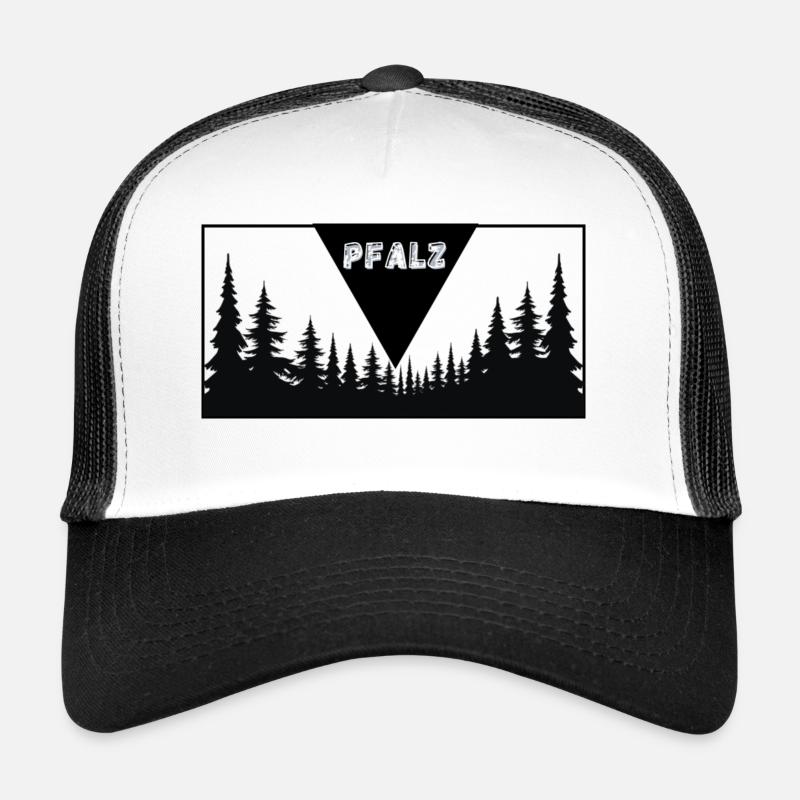 Pfalz - Trucker Cap - Weiß/Schwarz