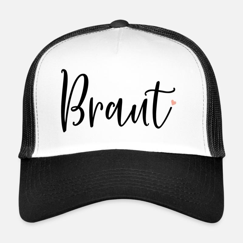 Braut - Trucker Cap - Weiß/Schwarz