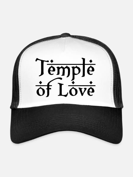 TEMPLE OF LOVE Liebe Tempel - Trucker Cap - white/black - Front