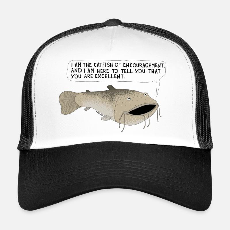 der Wels der Ermutigung - Trucker Cap - Weiß/Schwarz