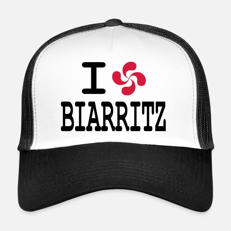 i love biarritz - lauburu Casquette trucker 