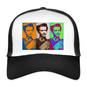 Ludwig II 3 times - Trucker Cap - Weiß/Schwarz - Vorne