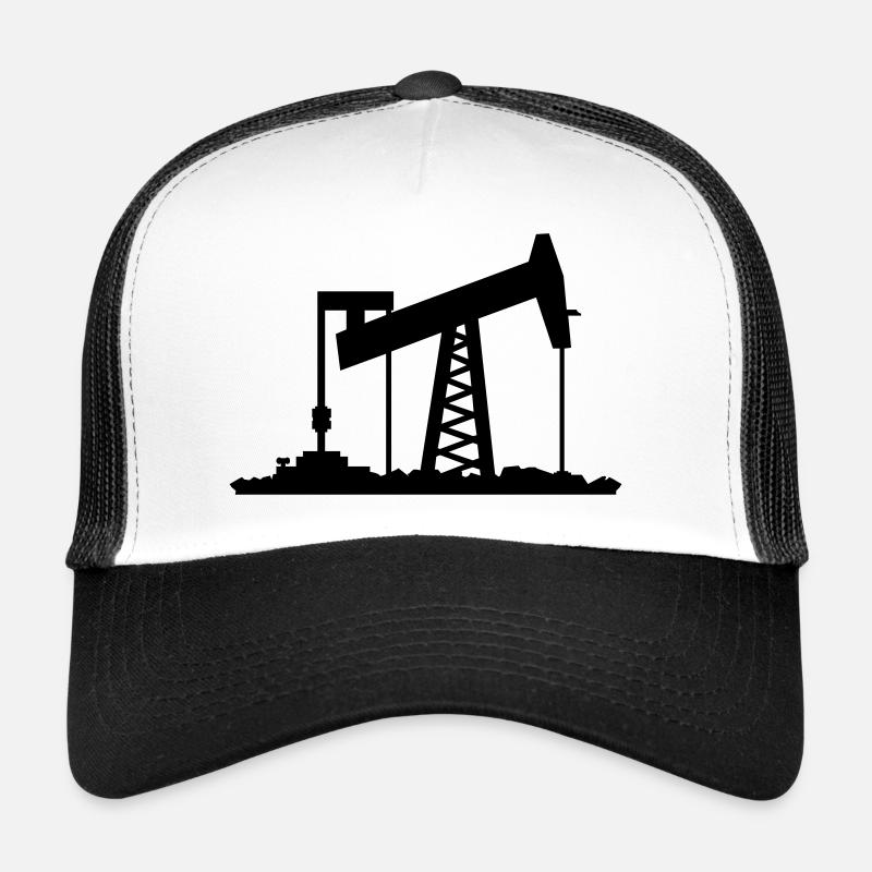 plate-forme pétrolière / oil rig (1c) Casquette trucker 