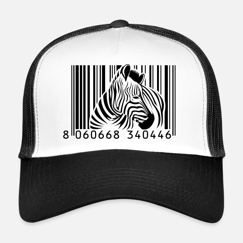 code à barres zèbre Casquette trucker 