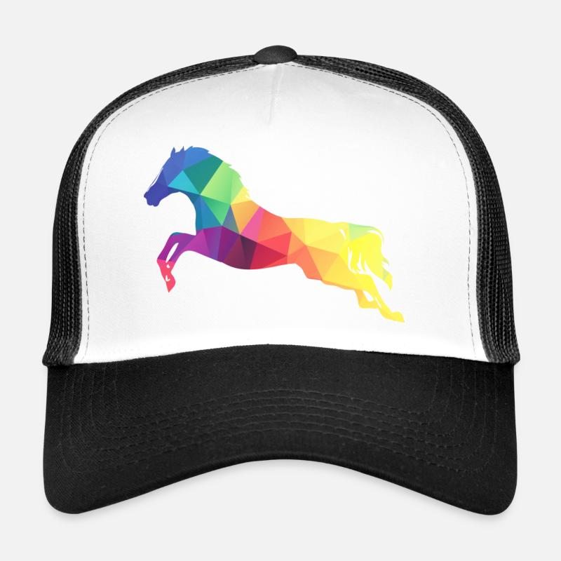 Jumping horse Trucker Cap