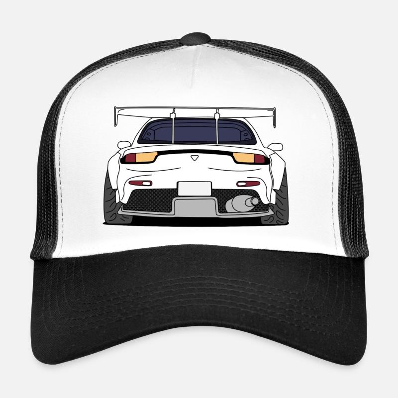 rx7rear white Trucker Cap