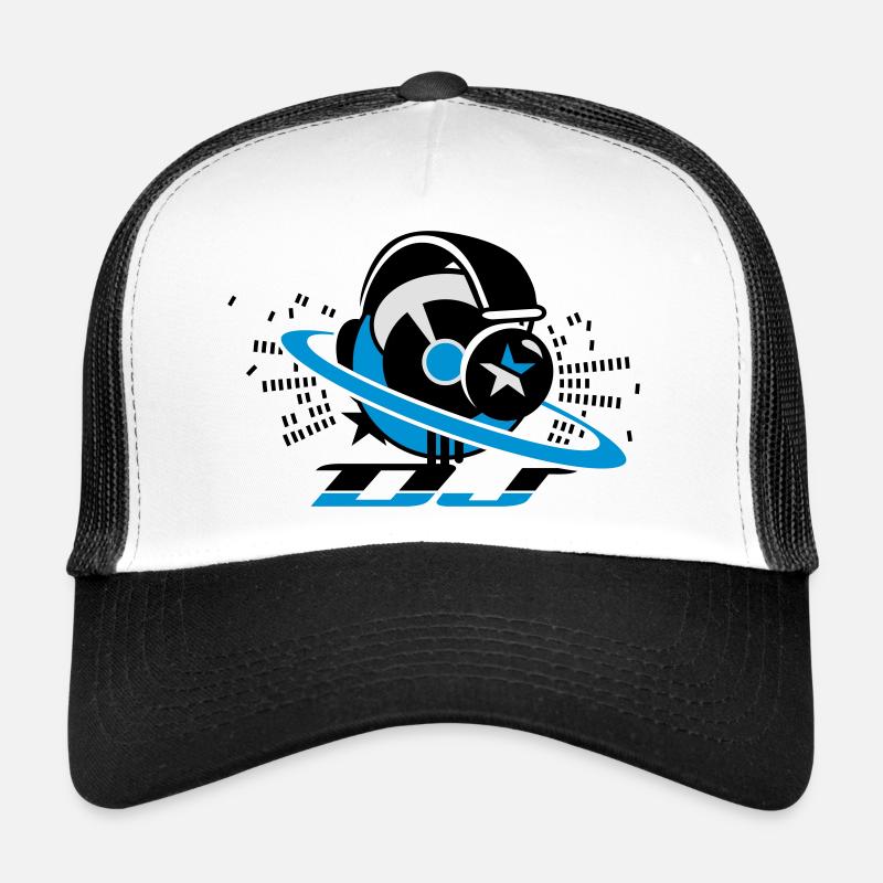 DJ- Plattenpult mit Kopfhörer und Equalizer Trucker Cap