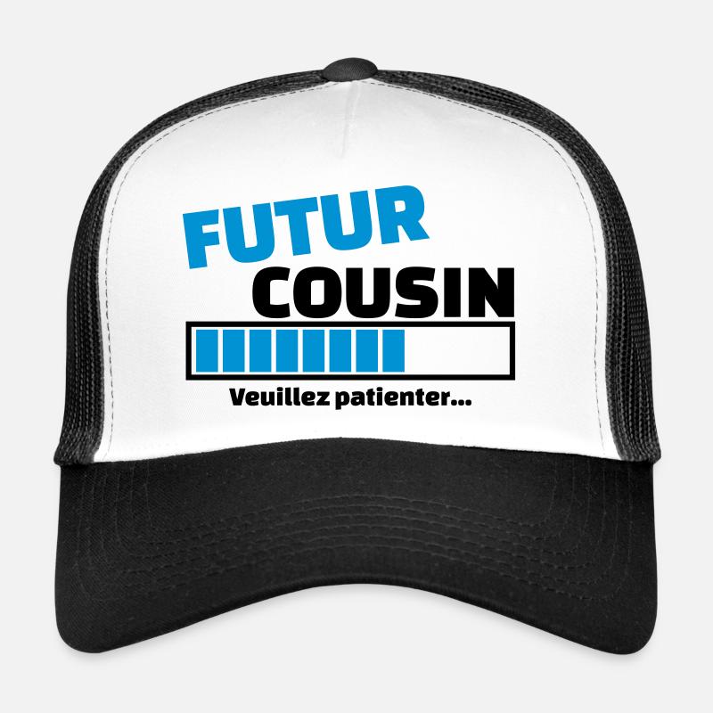 futur cousin - Casquette trucker - blanc/noir