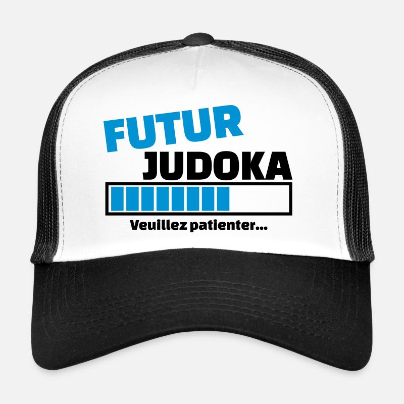 futur judoka - Casquette trucker  - blanc/noir