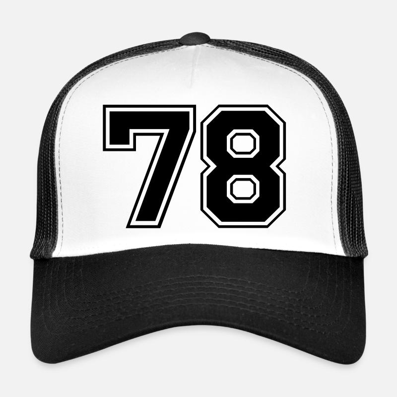 78 - Casquette trucker  - blanc/noir