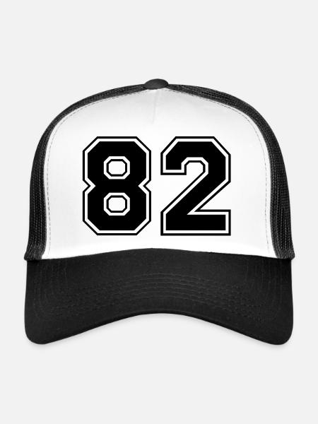 82 - Casquette trucker  - blanc/noir - Devant