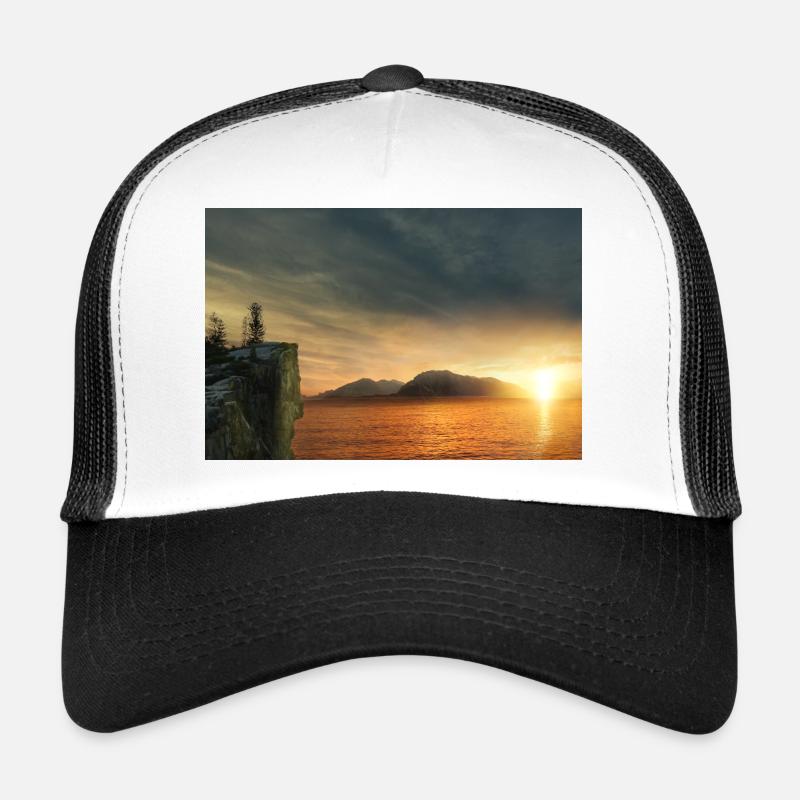 Sunset at the lake.sunset Trucker Cap