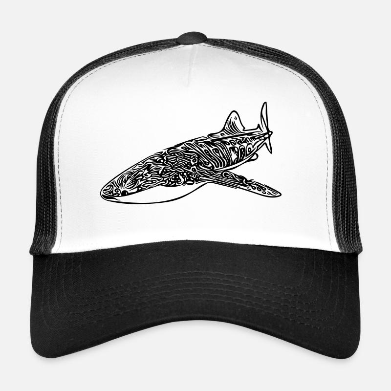 Walhai - Trucker Cap - Weiß/Schwarz
