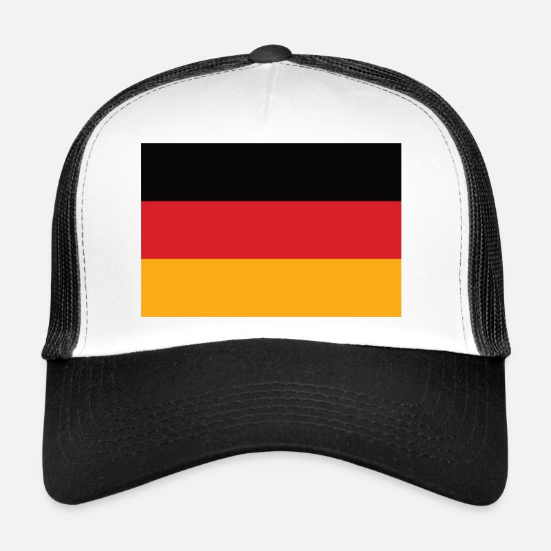 Germany Tricolor Flag - Trucker Cap - white/black