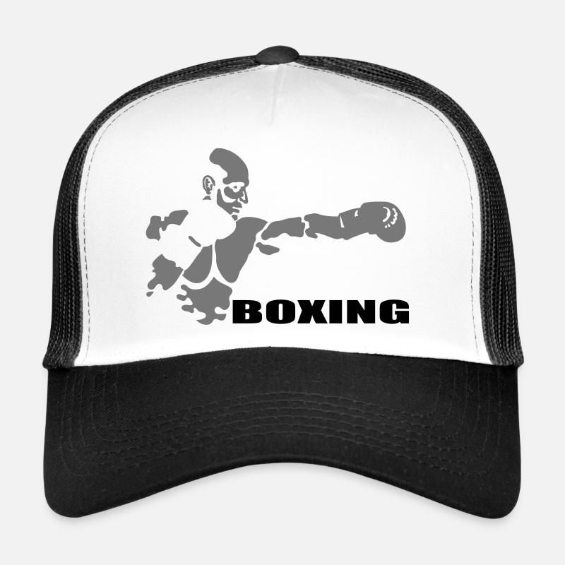 boxing - Casquette trucker  - blanc/noir